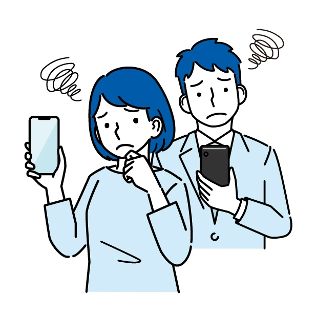 夜、家族で一斉に動画やSNSを見ると、遅くて進まない
