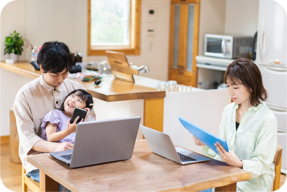 工事日まで時間がかかっても安心。開通まで無料Wi-Fiを貸し出します。