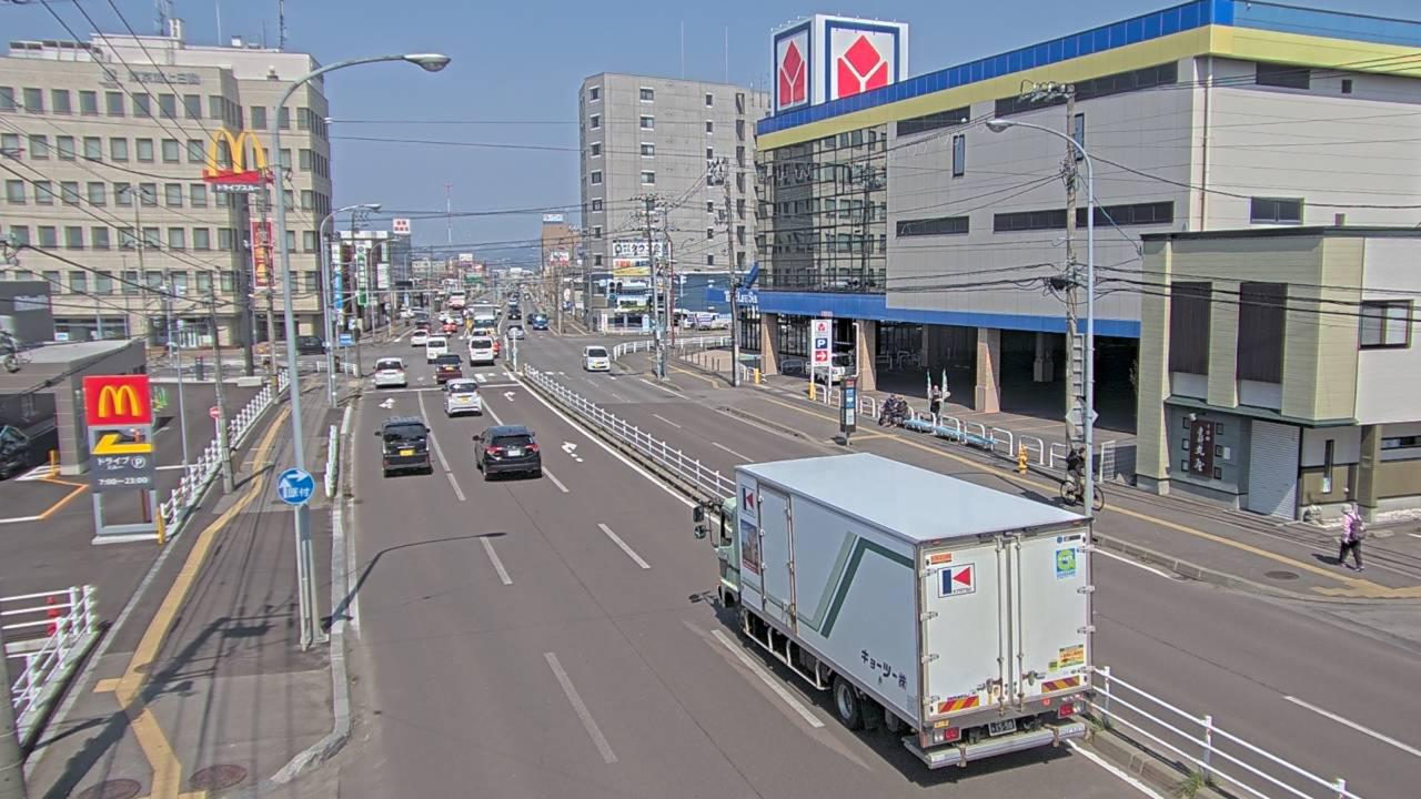 函館市 美原３丁目交差点