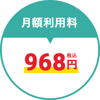 月額利用料 968円税込