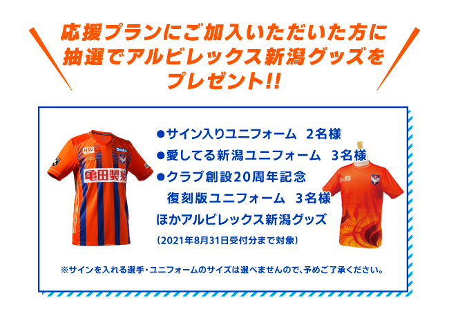 アルビレックス新潟応援プラン 株式会社ニューメディア アルビレックス新潟応援プラン 株式会社ニューメディア