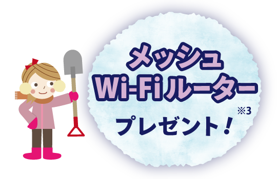 メッシュWi-Fiプレゼント