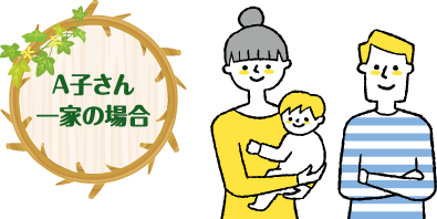 A子さん一家の場合