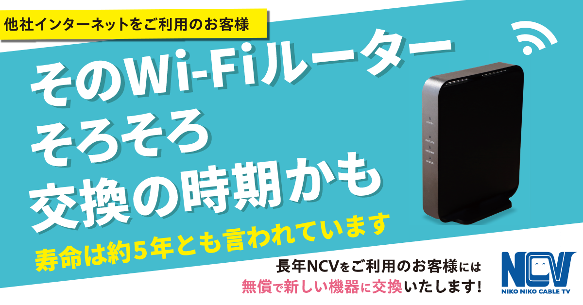 1Gbps光インターネット 4,950円/月(税込)　　光インターネット+地デジ・BS・NCVチャンネル 6,050円/月(税込)